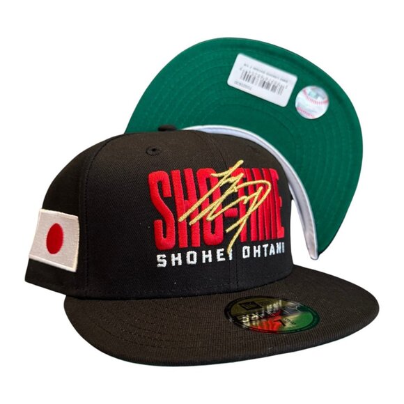 New Era Los Angeles Dodgers Shohei Ohtani 59FIFTY Fitted Hat Japan Flag - Picture 8 of 9